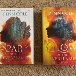 Spark and Glow of the Everflame Books - Kindred Curse Series by Penn Cole(Used)